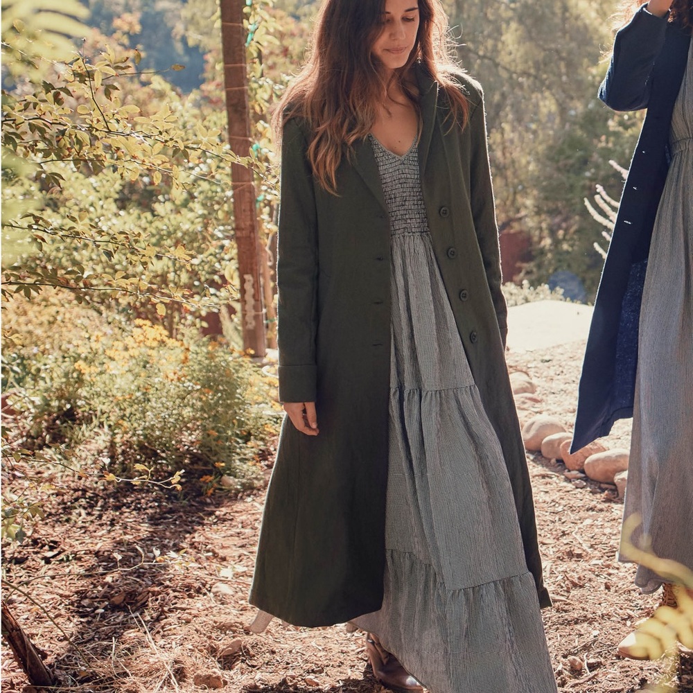 *SOLD* Christy Dawn Vera Coat Olive Wool Size S